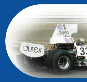 Durex sponsored racecar