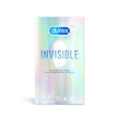 Les condoms Durex à sensibilité accrue sont vendus en paquet de 8 dans un emballage unique et scintillant.