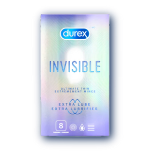 Durex Invisible Ultimate Thin Condoms, Extra Lubricated packshot