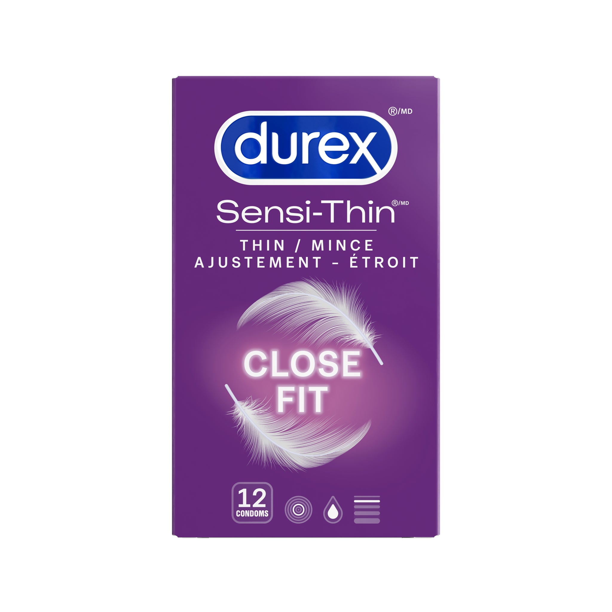 packshot of Durex Sensi-Thin Ajustement étroit