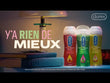 Vignette YouTube d’une vidéo promotionnelle de Durex intitulée « Y’a rien de mieux ». L’image montre un couple qui se regarde en souriant, assis côte à côte sur un lit au milieu d’une chambre à l’éclairage tamisé. La chambre est éclairée de manière discrète, et l’atmosphère y est intime et chaleureuse. Les mots « ENVIE DE METTRE DU PIQUANT? » sont écrits en gros caractères roses sur l’écran.