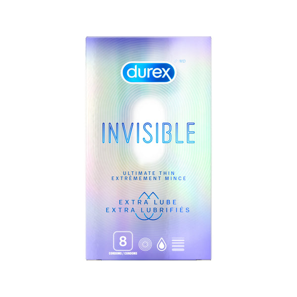 Durex Invisible Ultimate Thin Condoms, Extra Lubricated