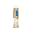  Plan latéral de notre lubrifiant à base de silicone dans une bouteille blanc et or
