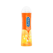 EN Durex Warming lubricant bottle’s side profile./ Profil de la bouteille de lubrifiant Durex Chaleur.