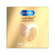 Condoms naturels sans latex Durex Real Feel, paquet de 20