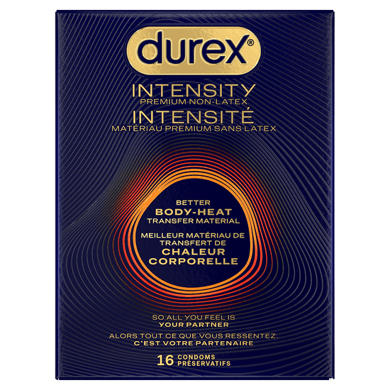 Durex Intensity Premium Non-Latex Condoms, 16 count