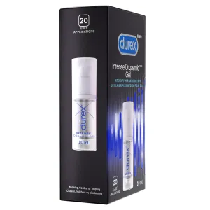 Durex Intense Orgasmic Gel positioned on its side.