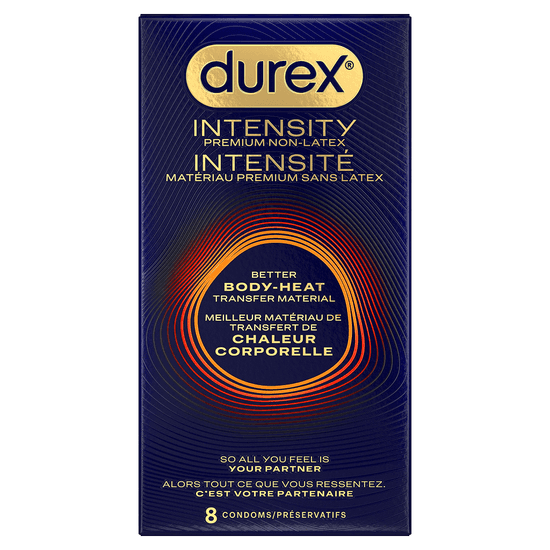 Durex Intensity Premium Non-Latex Condoms, 8 count